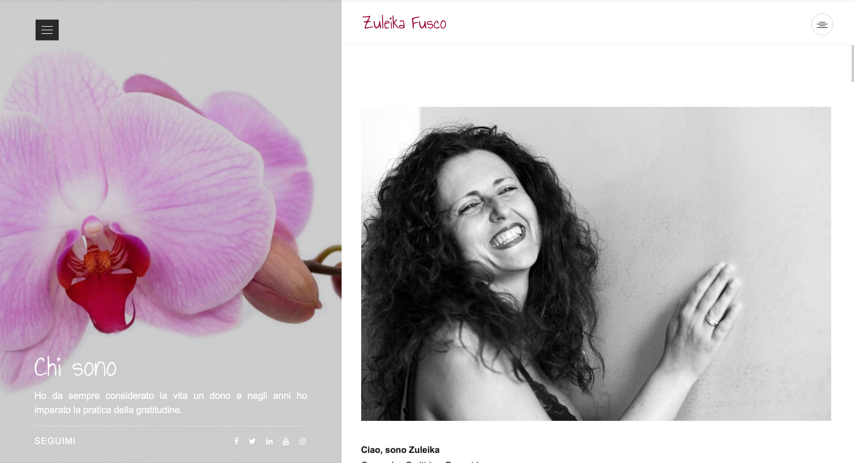 sito web personale di zuleika fusco